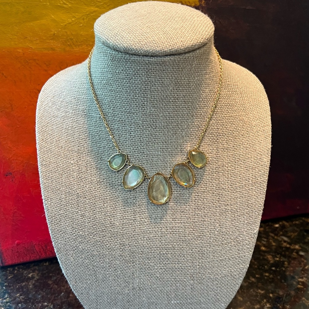 Laundry by Shelli Segal Clear Stone Tear Necklace